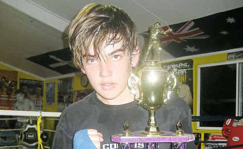 Gympie amateur boxer Kirk Dumschat is only getting better after a dominant performance in the ring in Nanango last weekend. Gympie amateur boxer Kirk Dumschat is only getting better after a dominant performance in the ring in Nanango last weekend.